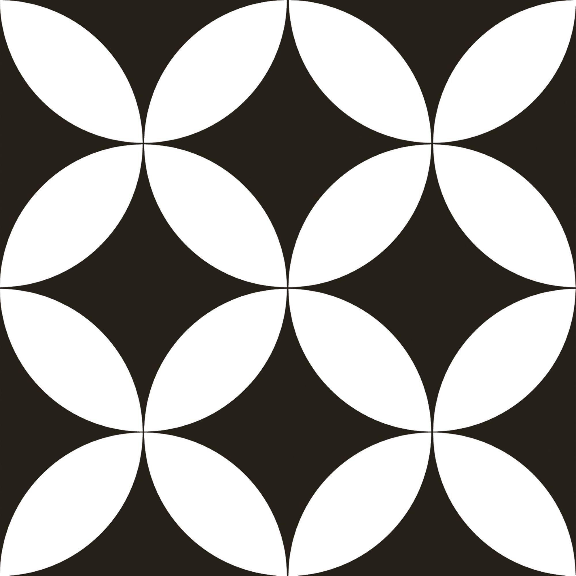 Schwarz-weißes, sich wiederholendes geometrisches Muster