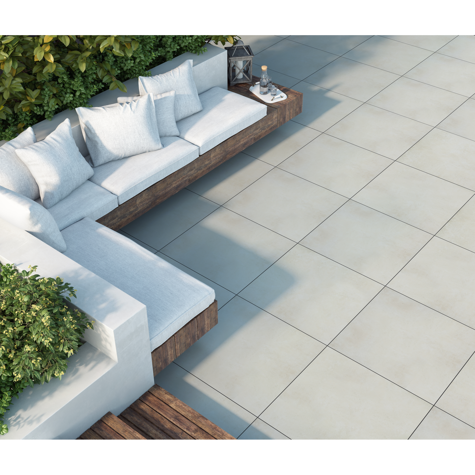 Bodenfliese 'Bisquit' Feinsteinzeug 60 x 60 cm beige