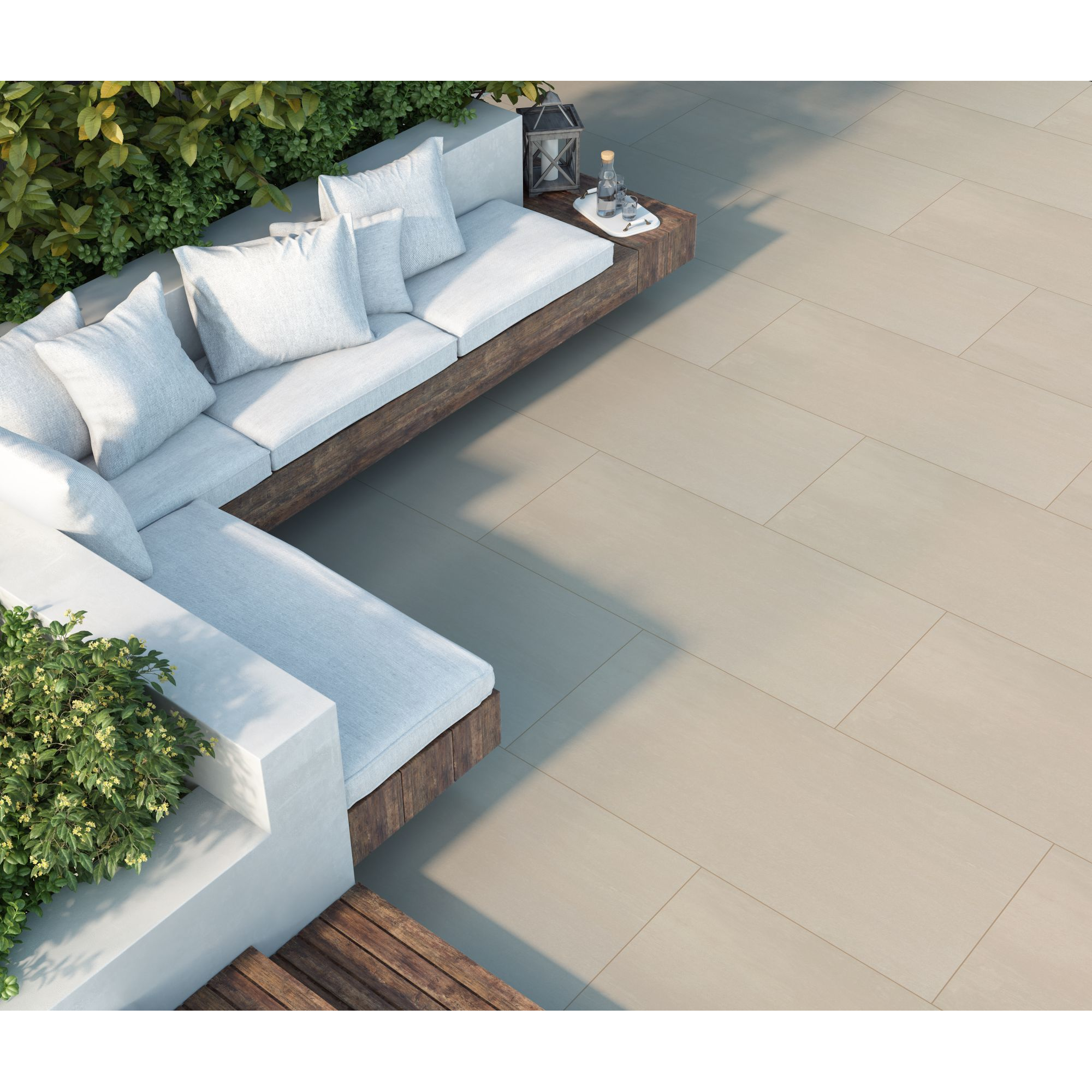 Terrassenplatte 'Taina 2.0' Feinsteinzeug beige 59,7 x 119,5 x 2 cm + product picture