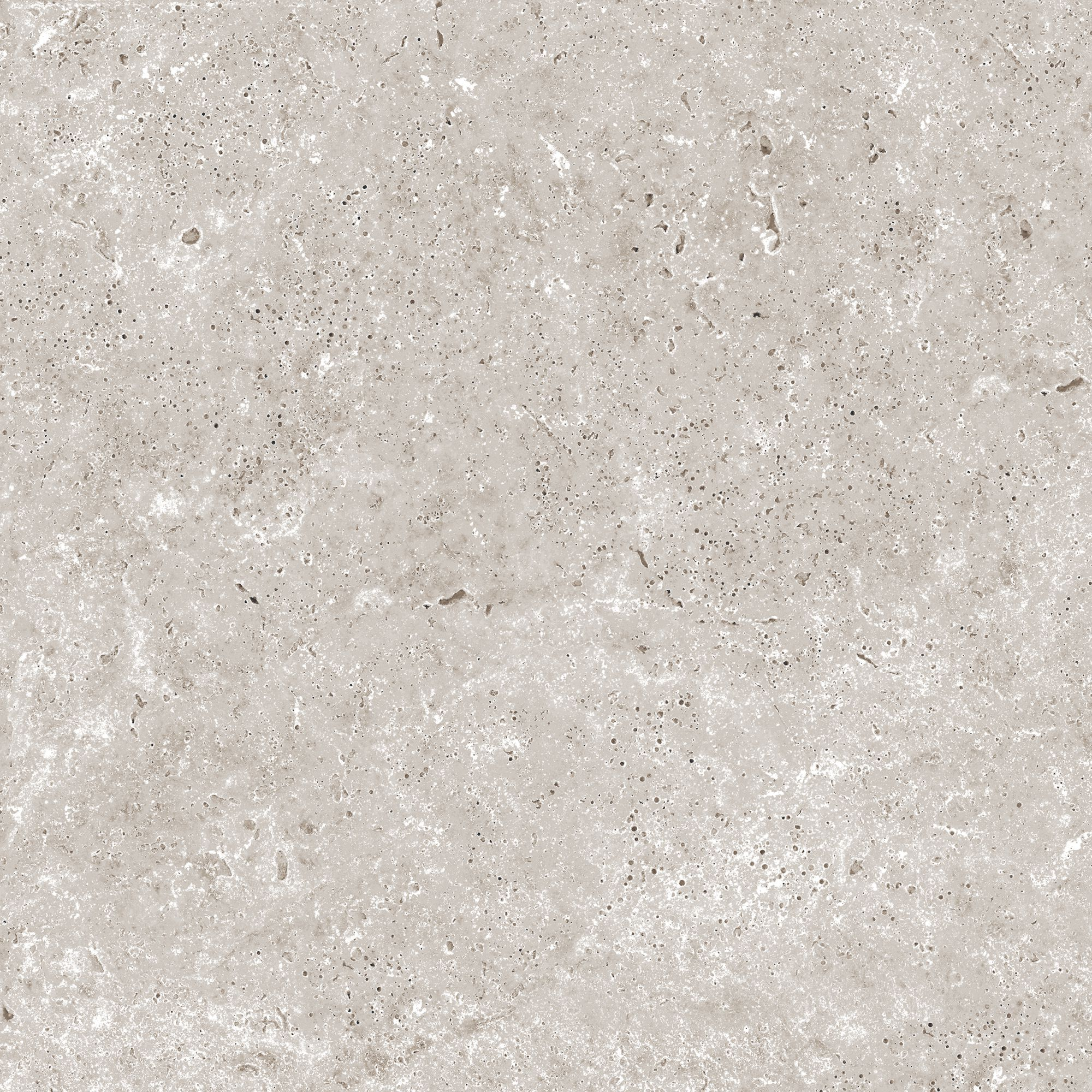 Bodenplatte 'Travertine' Feinsteinzeug grau 60 x 60 x 2 cm
