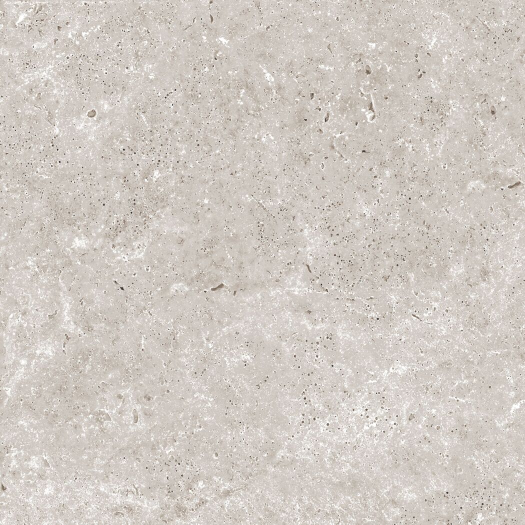 Bodenplatte 'Travertine' Feinsteinzeug grau 59,7 x 59,7 x 2 cm