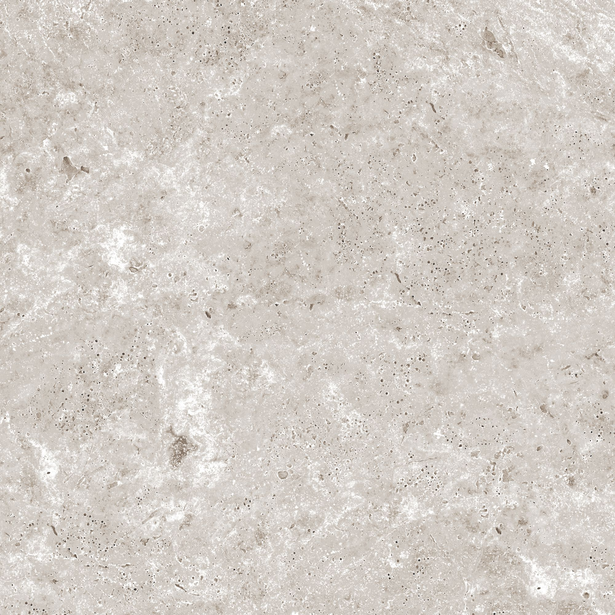 Bodenplatte 'Travertine' Feinsteinzeug grau 60 x 60 x 2 cm