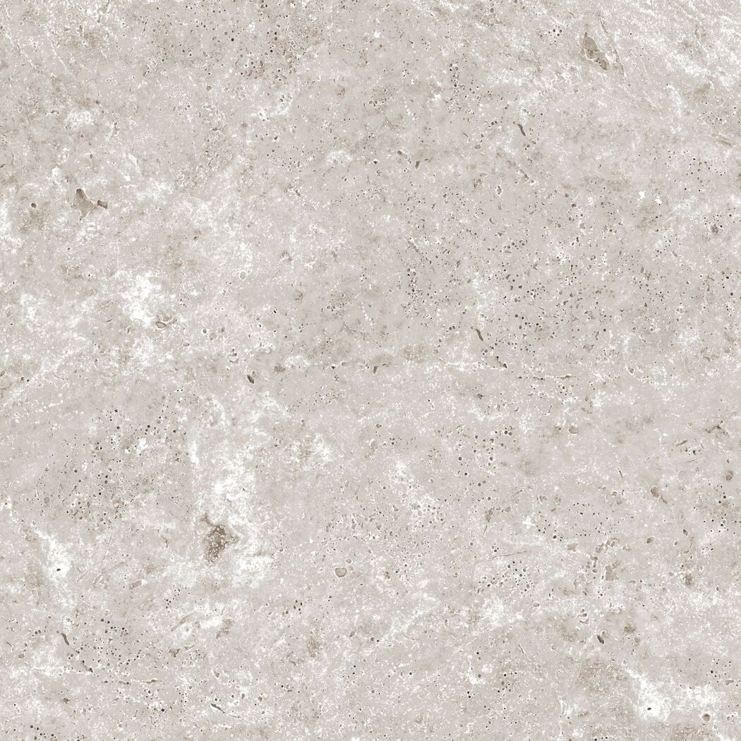 Bodenplatte 'Travertine' Feinsteinzeug grau 59,7 x 59,7 x 2 cm