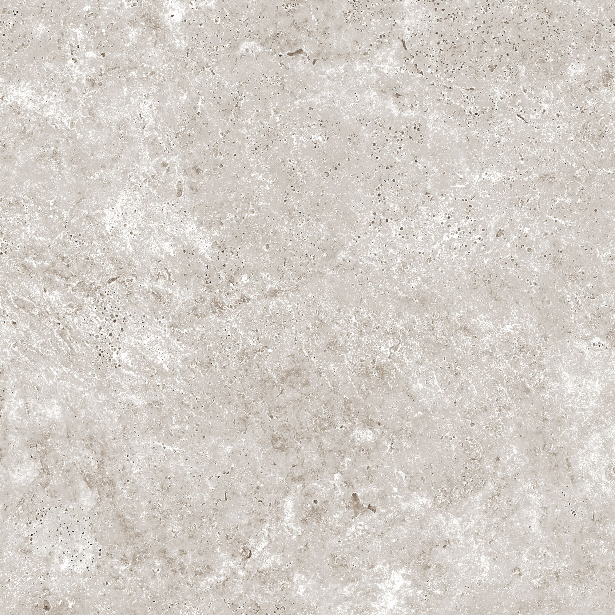 Bodenplatte 'Travertine' Feinsteinzeug grau 60 x 60 x 2 cm