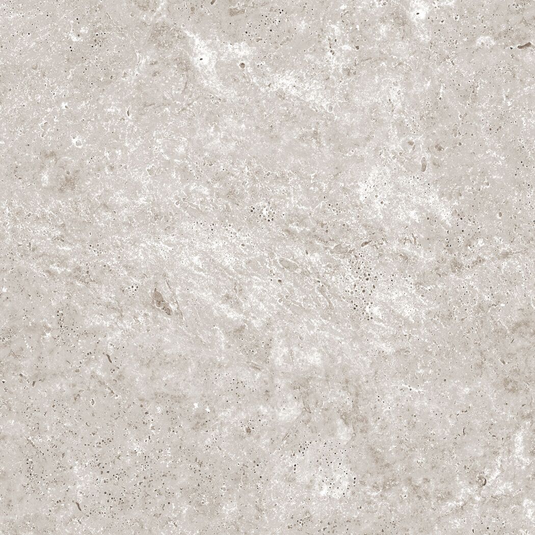 Bodenplatte 'Travertine' Feinsteinzeug grau 59,7 x 59,7 x 2 cm