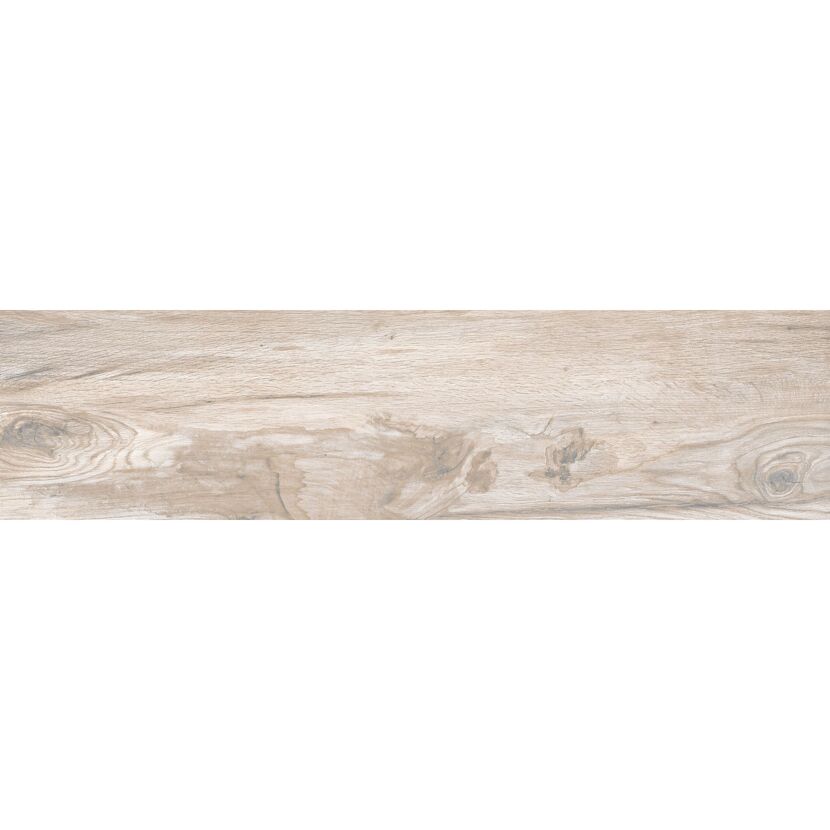 Bodenplatte 'Nebraska' Feinsteinzeug Holzoptik/beige 29,7 x 119,5 x 2 cm
