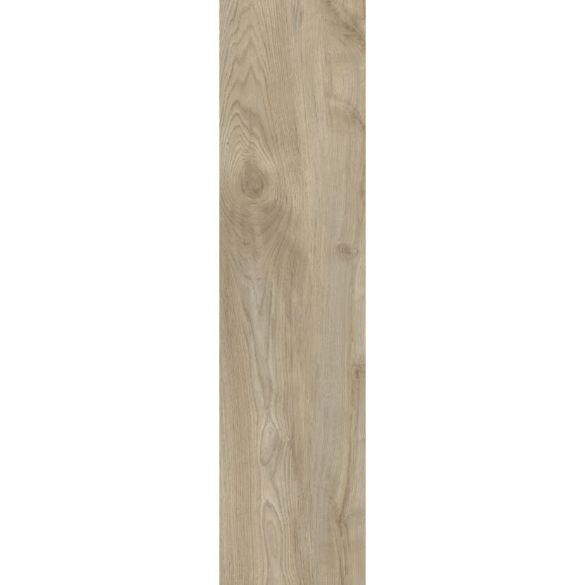 Bodenplatte 'Travertine' Feinsteinzeug Holzoptik/beige 29,5 x 119,5 x 2 cm