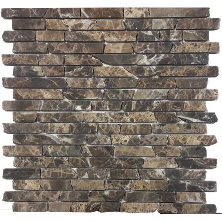 3. Bild von Mosaikfliese 'Emperador Marron' Naturstein braun 30 x 30 cm
