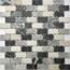 Verkleinertes Bild von Mosaikfliese 'Nero' Naturstein grau-schwarz 30,5 x 30,5 cm