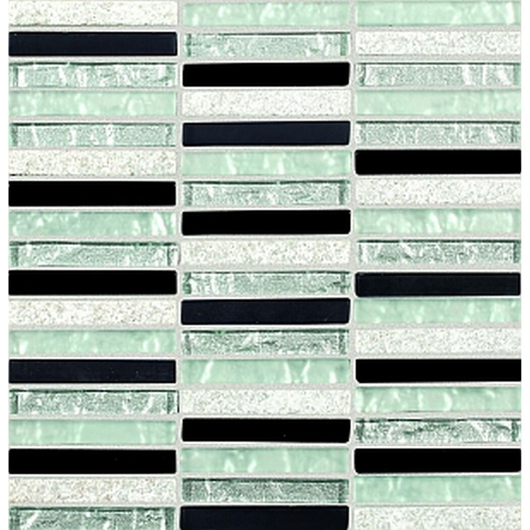 Glasmosaik Zebra grau