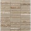 Mosaikfliese 'Zebra' Materialmix beige 30 x 30,6 cm