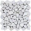 Mosaikfliese 'Natursteinmosaik' Naturstein beige 28 x 28 cm