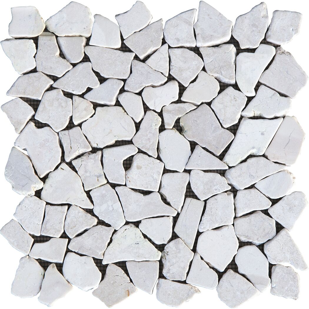 Mosaikfliese 'Natursteinmosaik' Naturstein beige 28 x 28 cm