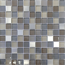 Verkleinertes Bild von Mosaikfliese 'Luna' Materialmix grau-schwarz 30 x 30 cm