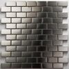 Metallfliesen Brick versetzt angeordnet