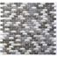 Verkleinertes Bild von Mosaikfliese 'Brick' Naturstein weiß-grau 30 x 30 cm