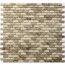 Verkleinertes Bild von Mosaikfliese 'Brick' Naturstein beige 30 x 30 cm