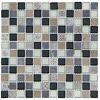Mosaikfliese 'Boston' Materialmix grau 30 x 30 cm