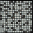 Verkleinertes Bild von Mosaikfliese 'Astro' Materialmix silber schwarz 30 x 30 cm