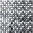 Mosaikfliese 'Nexo' Materialmix grau 30 x 30 cm