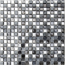 Verkleinertes Bild von Mosaikfliese 'Nexo' Materialmix grau 30 x 30 cm
