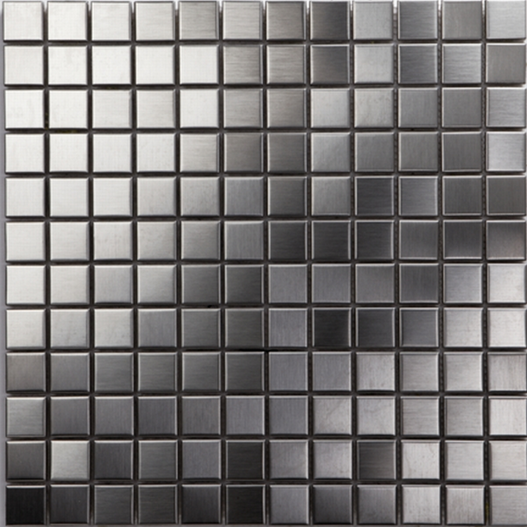 Mosaikfliese 'Iron' Metall silberfarben 30 x 30 cm + product picture