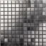 Verkleinertes Bild von Mosaikfliese 'Iron' Metall silberfarben 30 x 30 cm