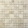 Mosaikfliese 'Elegance ' Naturstein beige 30 x 30 cm