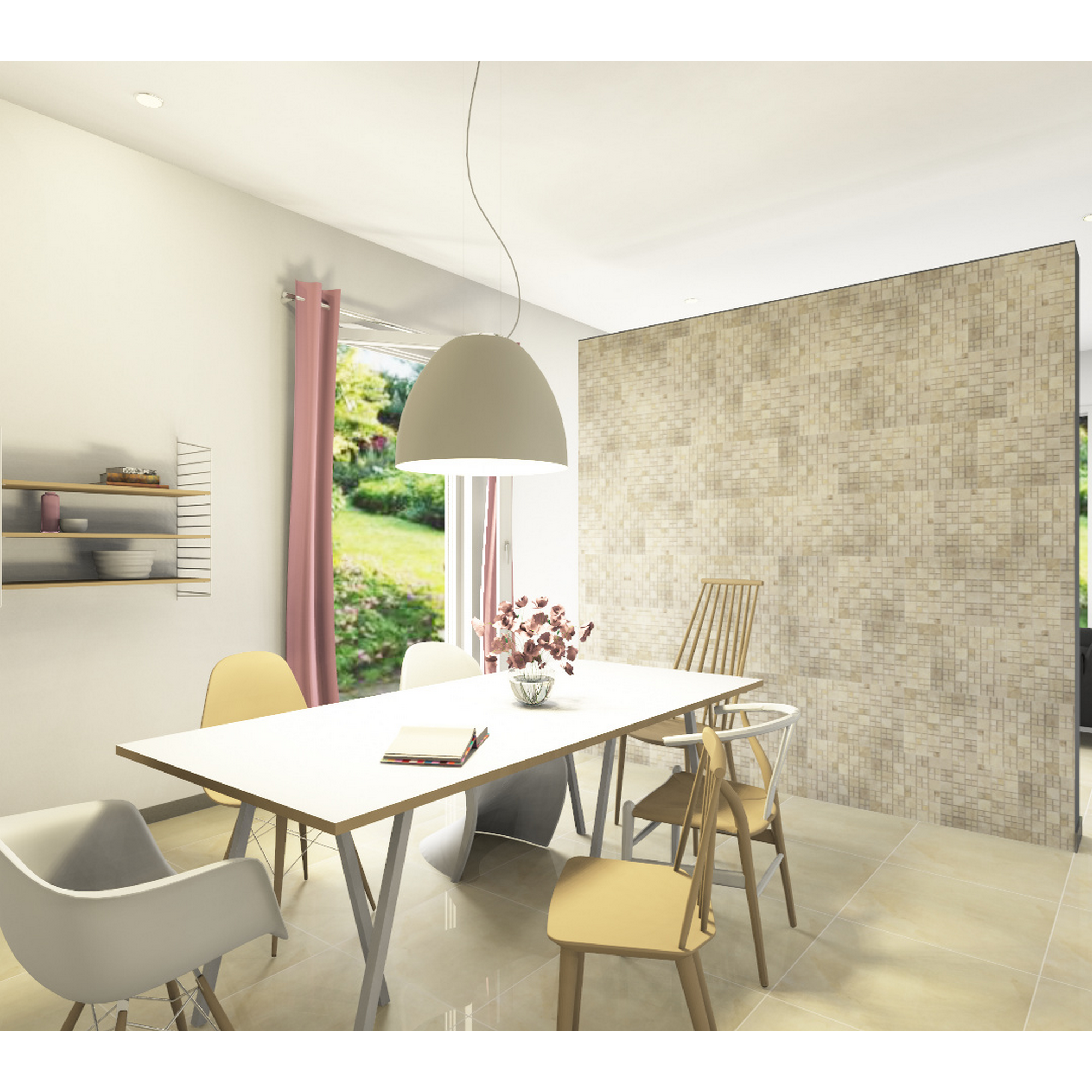Mosaikfliese 'Elegance ' Naturstein beige 30 x 30 cm + product picture