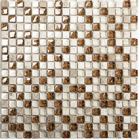 2. Bild von Mosaikfliese 'Oro' Materialmix beige 30 x 30 cm