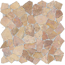 Verkleinertes Bild von Mosaikfliese 'Bruch' Naturstein braun 28 x 28 cm