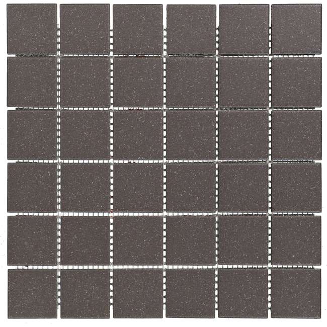 Bild von Mosaikfliese 'Color Dot' Feinsteinzeug anthrazit 30 x 30 cm