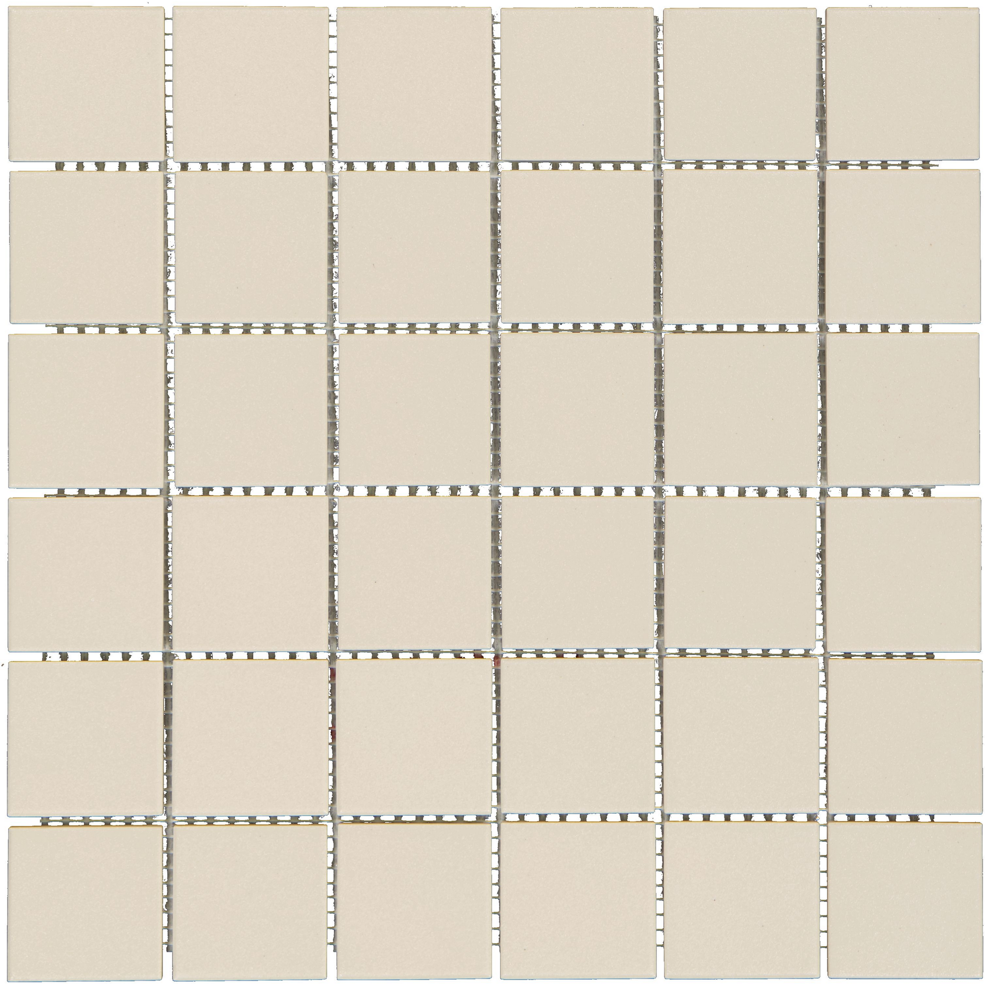 Mosaikfliese 'Color Dot' Feinsteinzeug ivory 30 x 30 cm