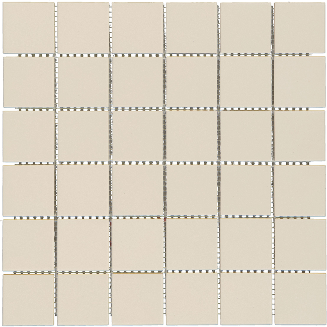 Bild von Mosaikfliese 'Color Dot' Feinsteinzeug ivory 30 x 30 cm