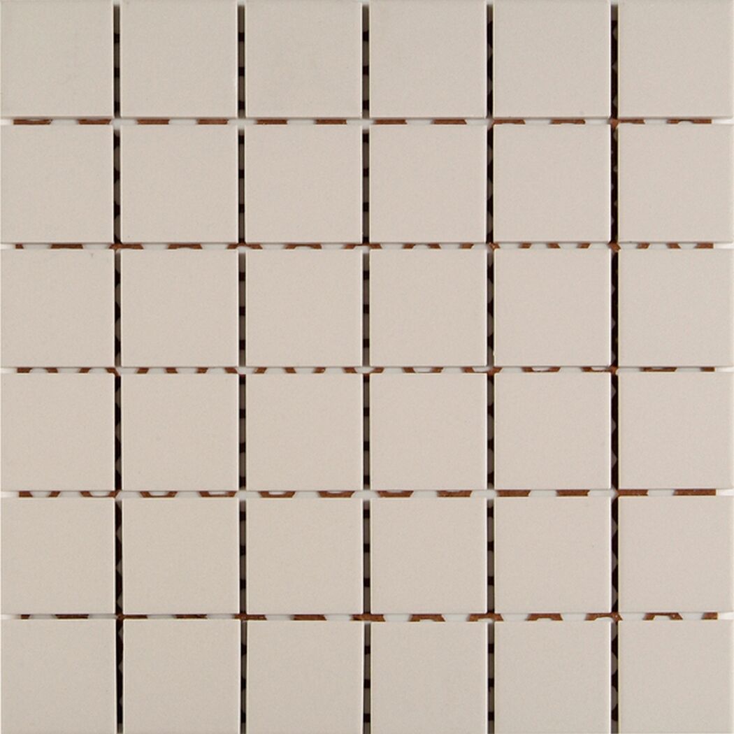 Mosaikfliese 'Color Dot' Feinsteinzeug ivory 30 x 30 cm