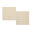 Beige Mosaikfliesen auf weißem Hintergrund