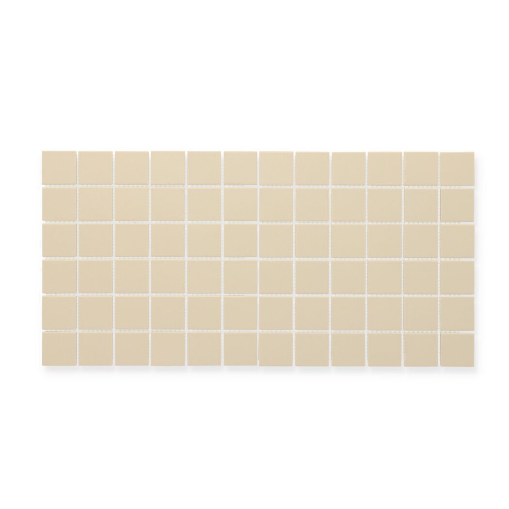Mosaikfliese 'Color Dot' Feinsteinzeug ivory 30 x 30 cm