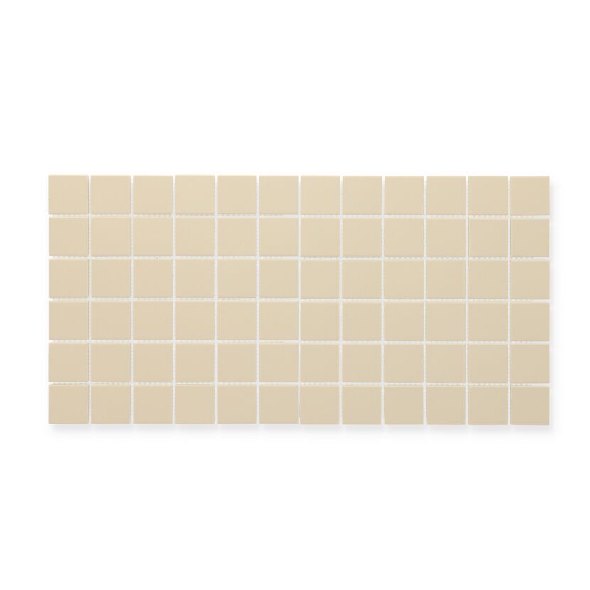 Mosaikfliese 'Color Dot' Feinsteinzeug ivory 30 x 30 cm