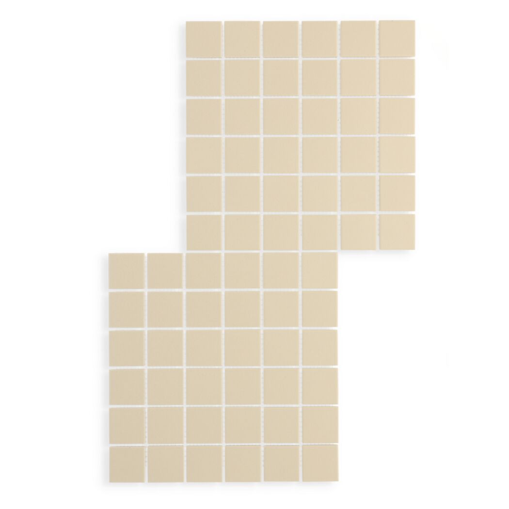 Mosaikfliese 'Color Dot' Feinsteinzeug ivory 30 x 30 cm
