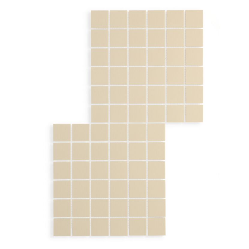 Mosaikfliese 'Color Dot' Feinsteinzeug ivory 30 x 30 cm