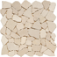 Verkleinertes Bild von Mosaikfliese 'Bruch' Naturstein creme 30 x 30 cm