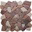 Verkleinertes Bild von Mosaikfliese 'Bruch' Naturstein beige braun 30,5 x 30,5 cm