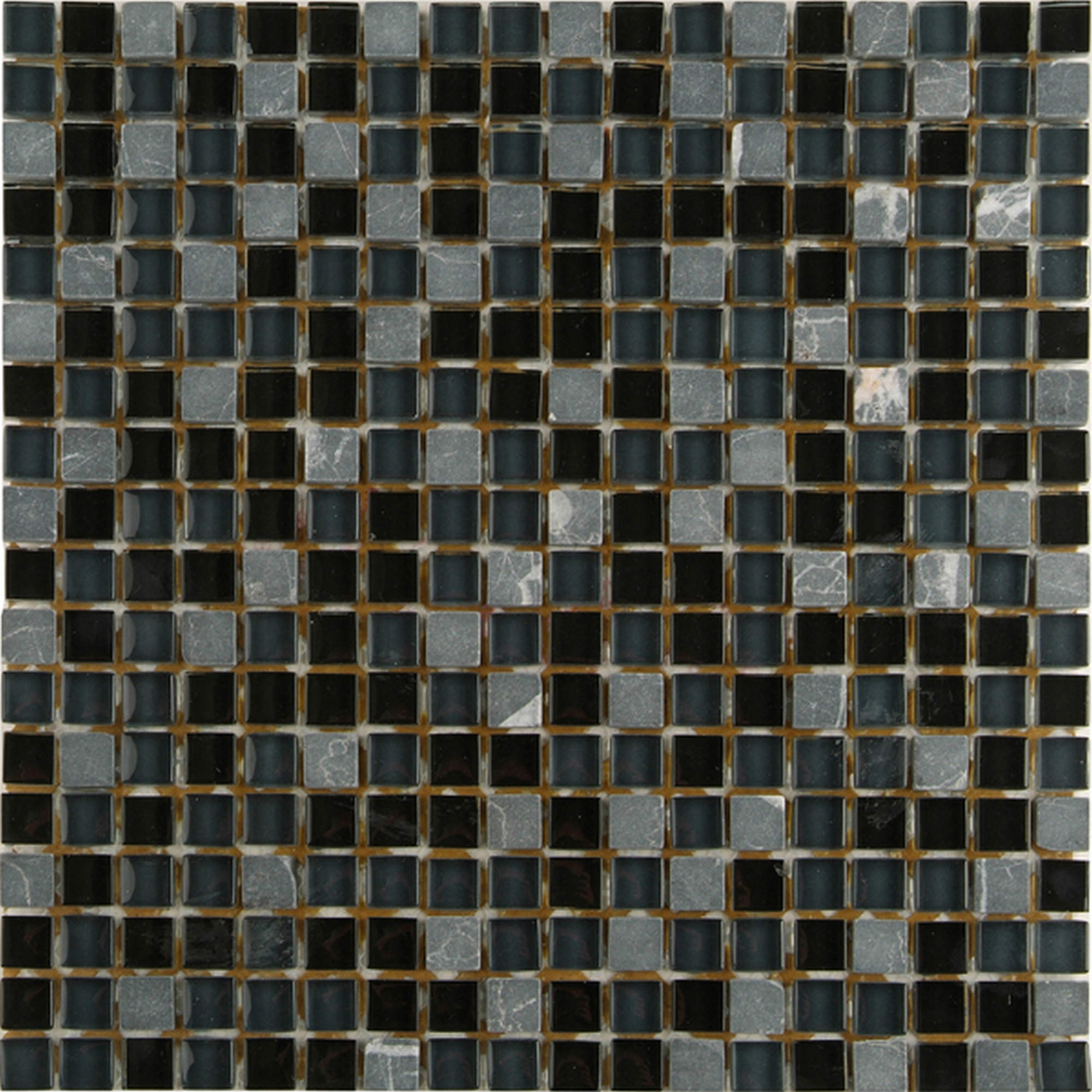 Mosaikfliese 'Tabriz' Materialmix schwarz 30 x 30 cm + product picture