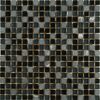 Mosaikfliese 'Tabriz' Materialmix schwarz 30 x 30 cm