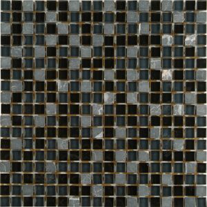 Mosaikfliese Loox Tabrix Mix schwarz 30x30cm