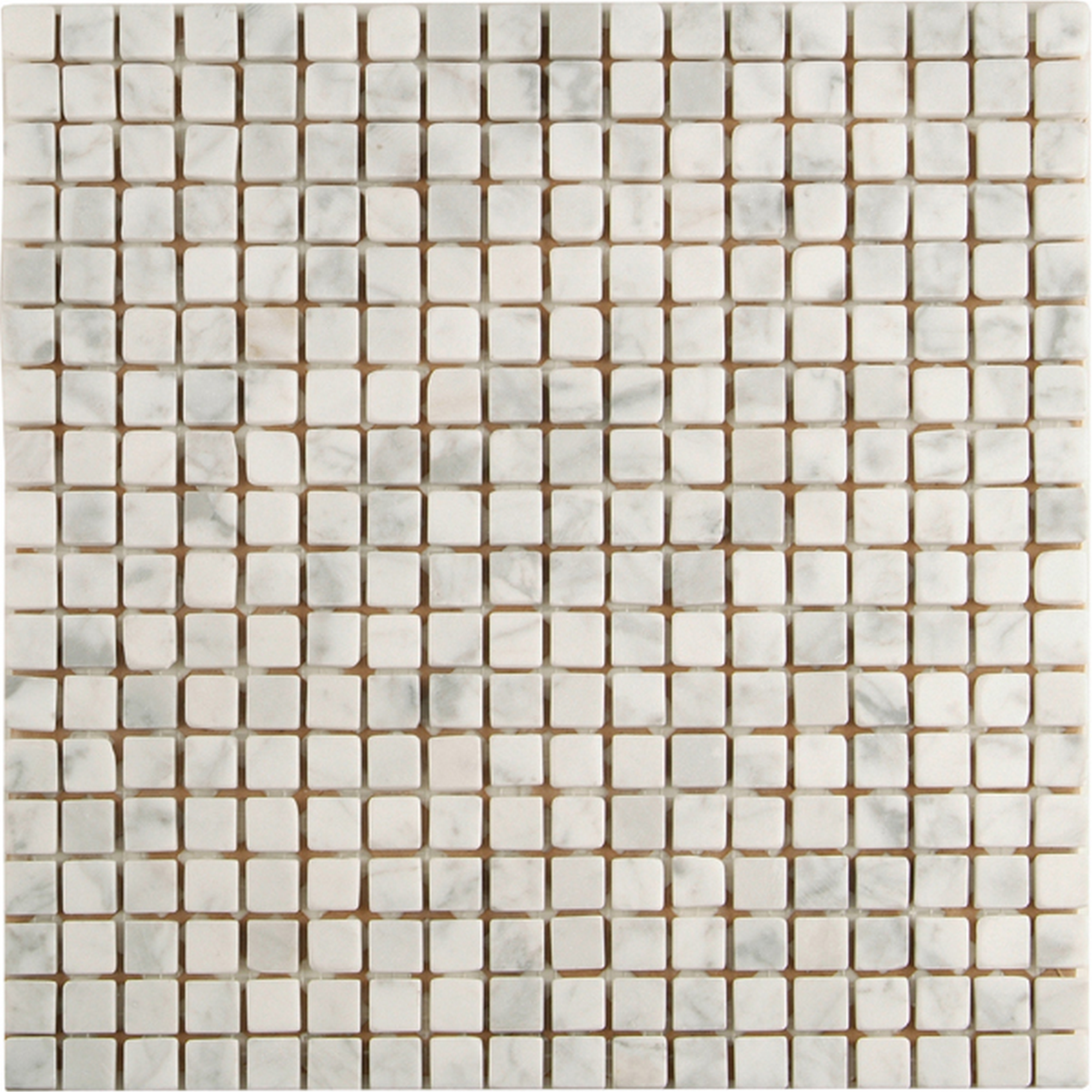 Mosaikfliese 'Carrara' Naturstein weiß 30,5 x 30,5 cm