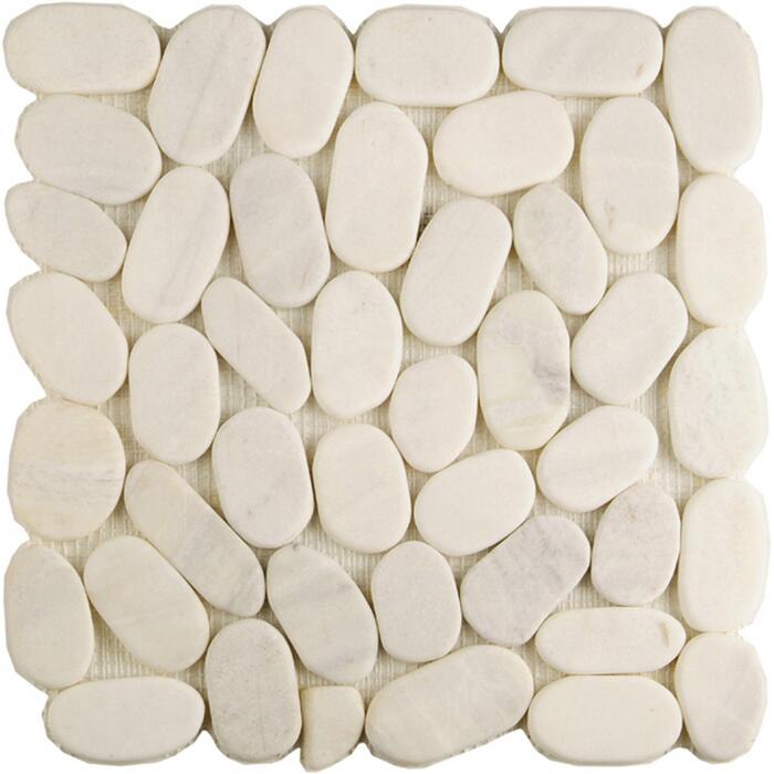 Mosaikfliese Loox Kiesel White 29x29cm Ç Toom Baumarkt