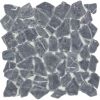 Mosaikfliese 'Nero' Naturstein schwarz 30 x 30 cm