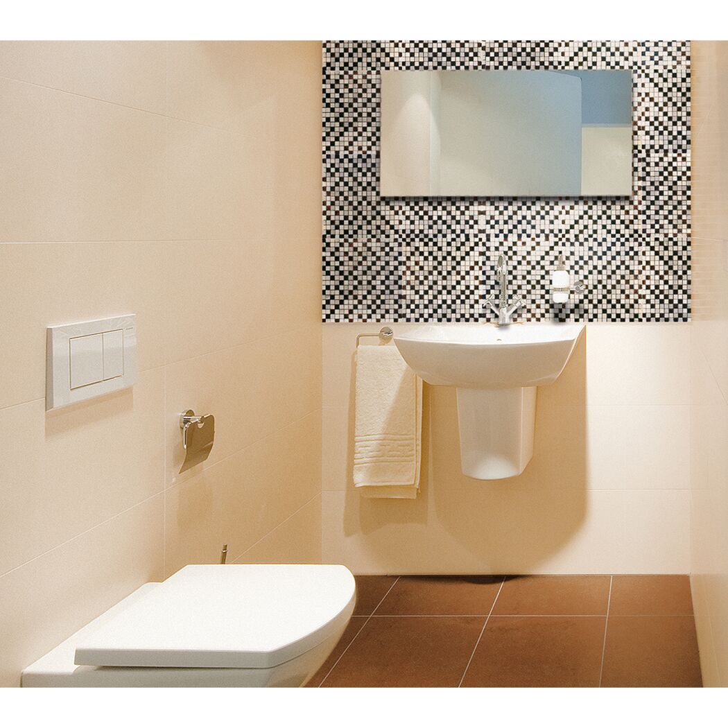 Mosaikfliese 'Barbuda' Materialmix braun 30 x 30 cm