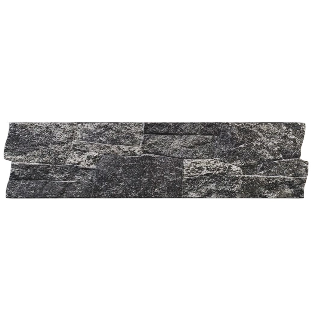 Schwarze Steinwand